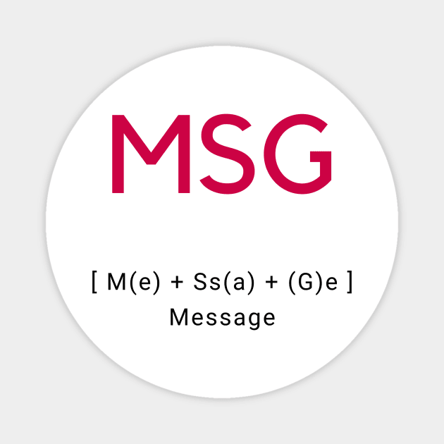 MSG Message Magnet by For HerHim